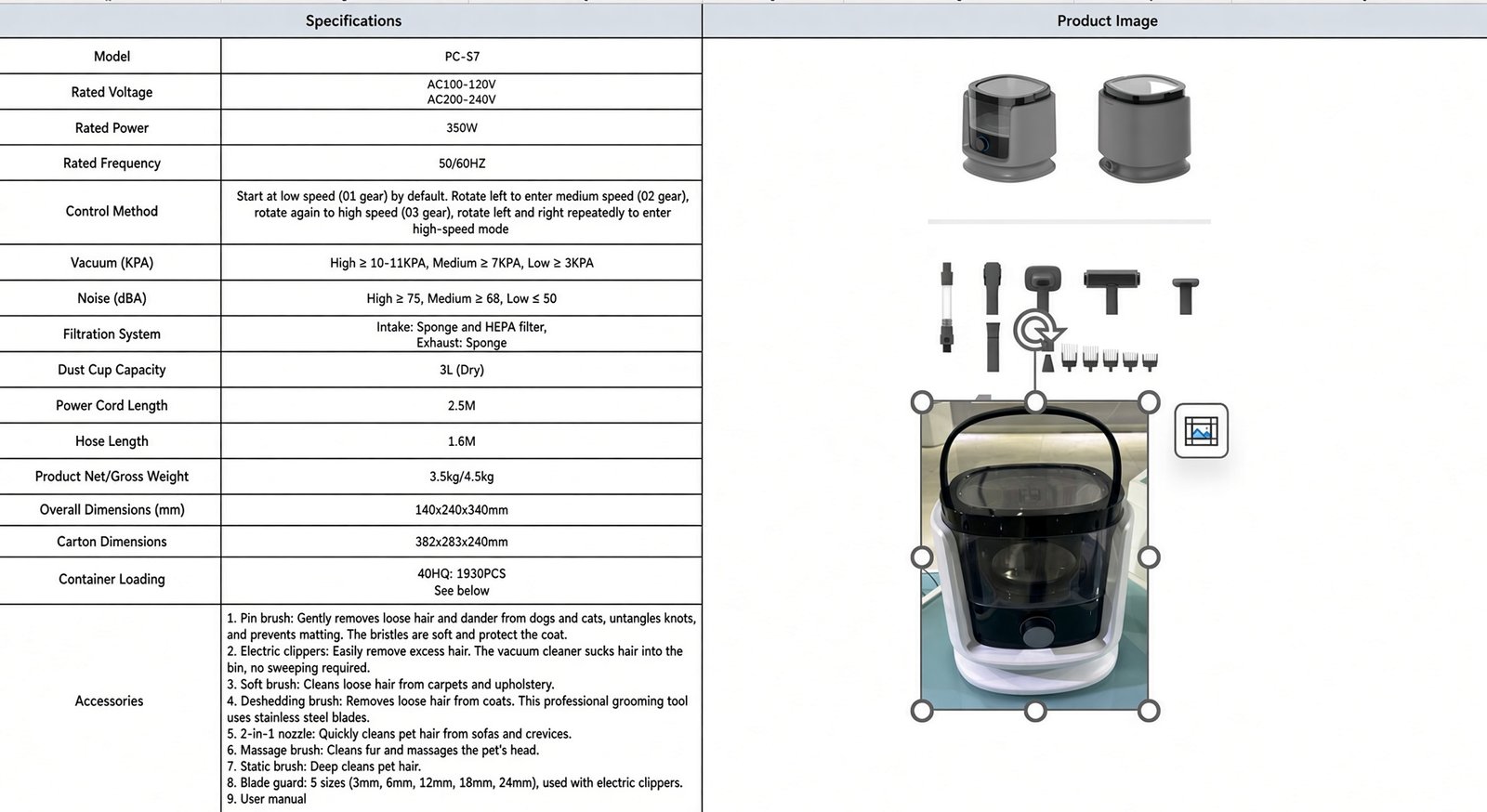 Pet Grooming Vacuum S7 - image 2