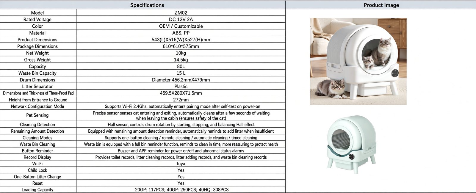 ZM02 Smart Automatic Litter Box - image 3