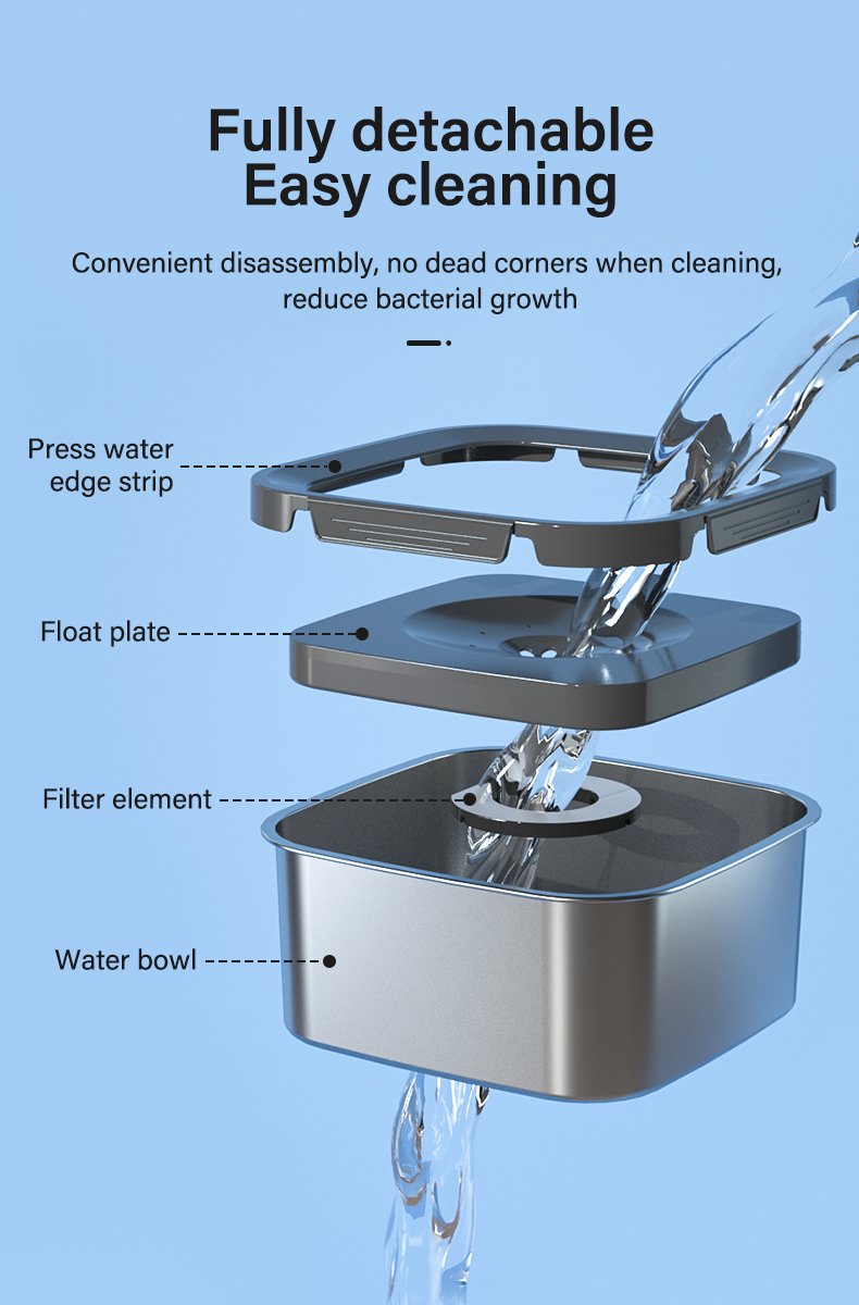 4.5L Stainless Steel Floating Water Bowl - image 10