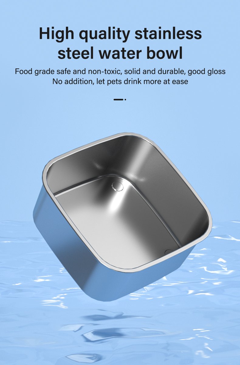 4.5L Stainless Steel Floating Water Bowl - image 11