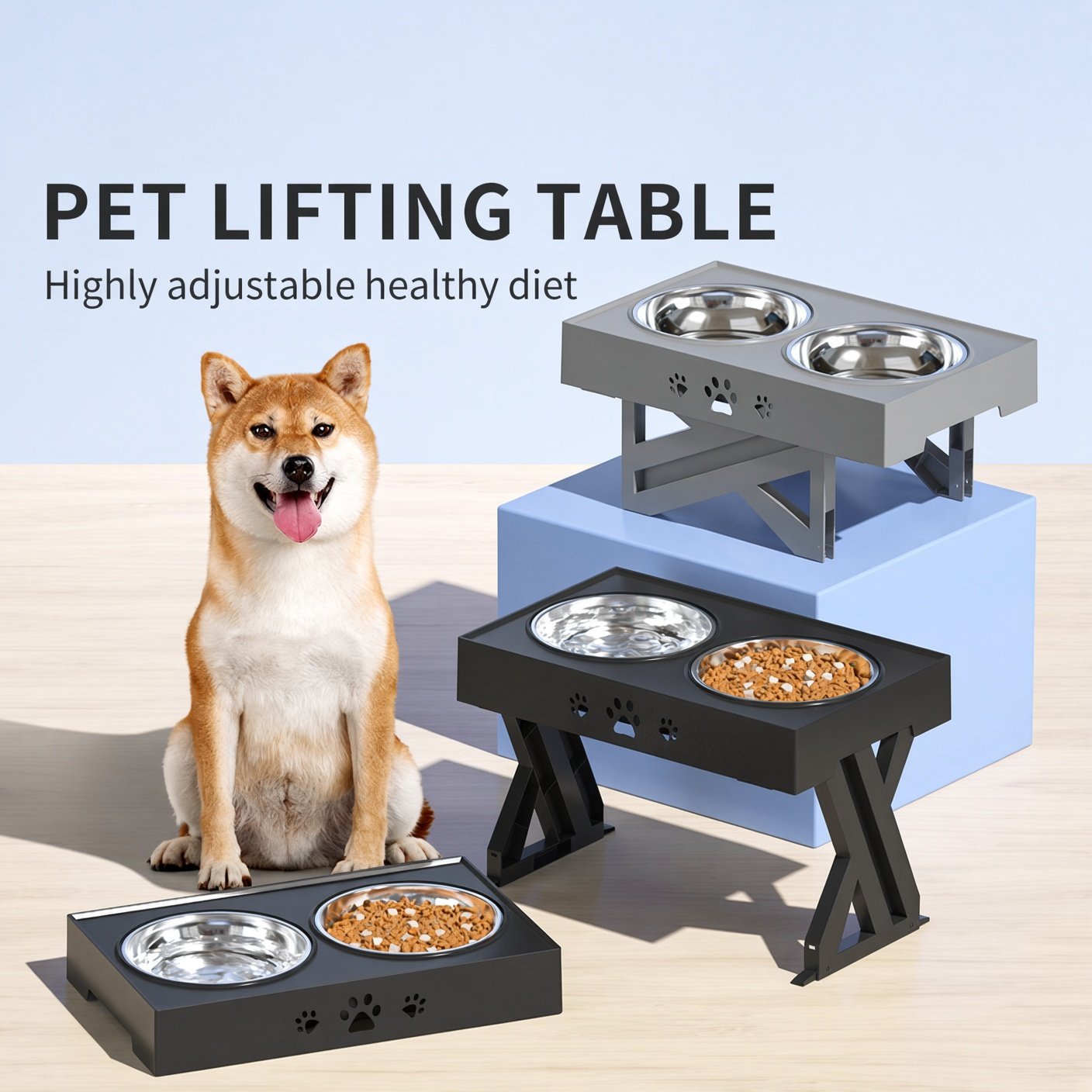 Adjustable Pet Bowl Stand - image 9