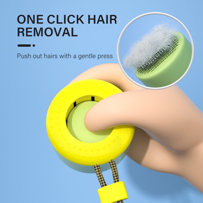 Pudding Self-Cleaning Pet Brush - image 4